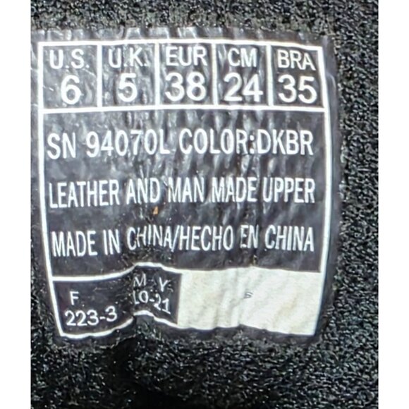 Skechers Skech-Tex Waterproof Brown Leather Lace Up Ankle Work Boots Mens Size 6 - Picture 12 of 16